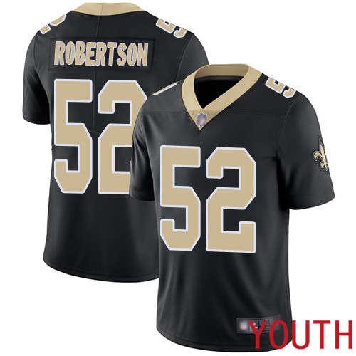 New Orleans Saints Limited Black Youth Craig Robertson Home Jersey NFL Football 52 Vapor Untouchable Jersey